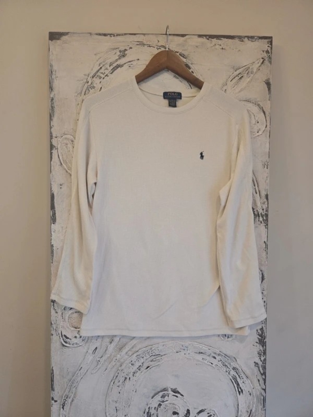 Polo by Ralph Lauren Ivory Long-Sleeve Crewneck Shirt